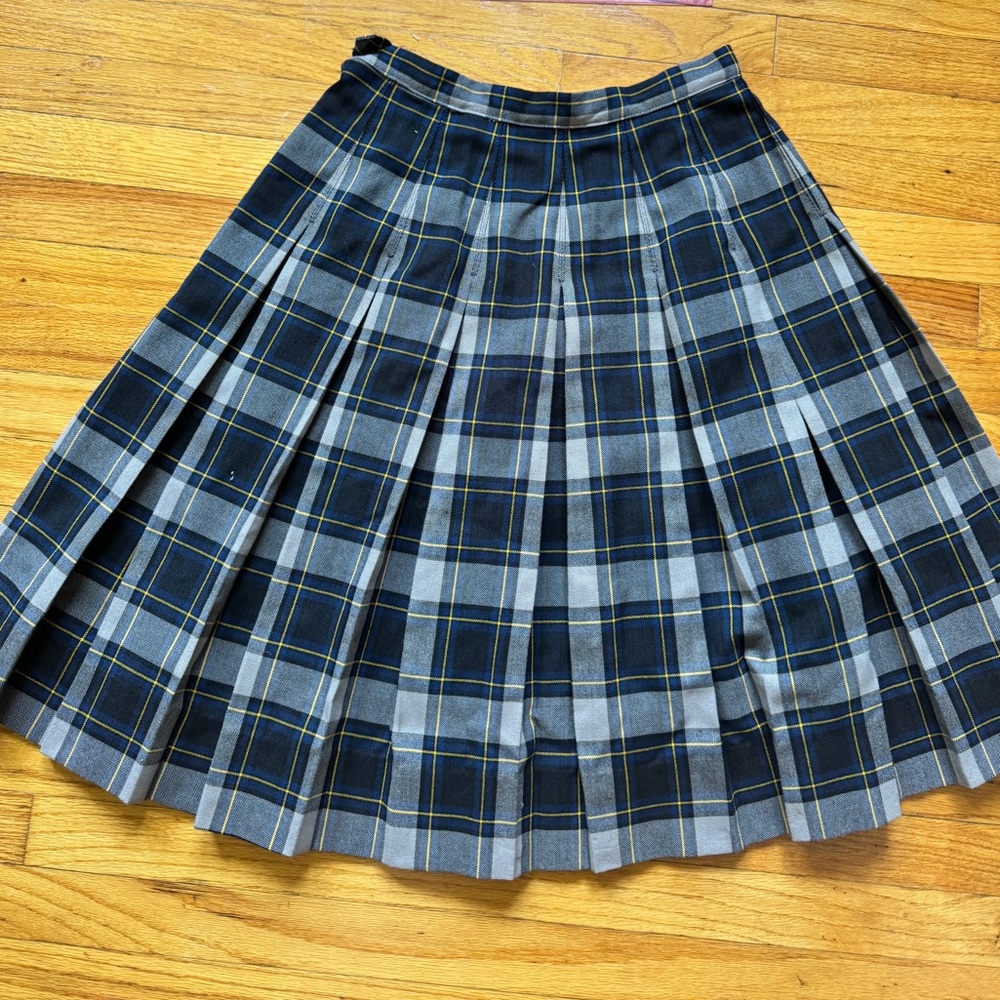 Pleated Plaid School Girl Skirt